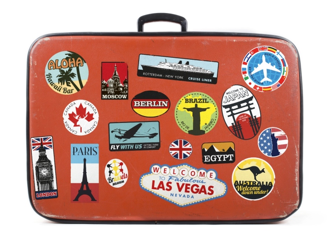 valise voyage monde